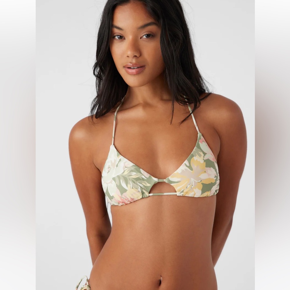 O’Neill Veda Tropical Madrid Cutout Bralette Swim Top